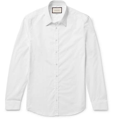 gucci mens cotton poplin shirt